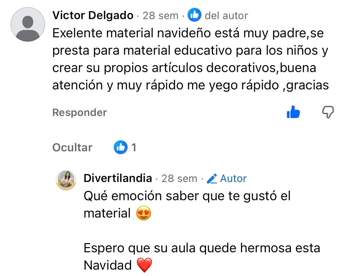 Captura de testimonio de una maestra recomendando Mi Aula Bonita